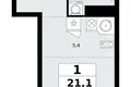 Appartement 1 chambre 21 m² Kommunarka, Russie