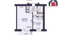 Apartamento 1 habitación 33 m² Minsk, Belarús