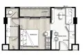 Квартира 2 спальни 47 м² Камала, Таиланд