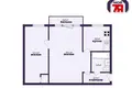 2 room apartment 45 m² Salihorsk, Belarus