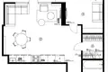 Appartement 2 chambres 54 m² Batoumi, Géorgie