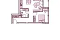 2 room apartment 47 m² Priekuli, Latvia