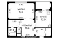 1 bedroom apartment 52 m² Minsk, Belarus