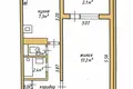 1 room apartment 36 m² Minsk, Belarus
