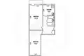 Квартира 2 комнаты 41 м² Мухавецкий сельский Совет, Беларусь