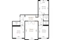 Квартира 3 комнаты 66 м² Минск, Беларусь