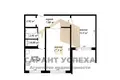 2 room apartment 52 m² Muchaviecki sielski Saviet, Belarus