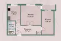 Appartement 2 chambres 46 m² Smaliavitchy, Bélarus