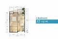 1 bedroom condo 32 m² Kamala, Thailand