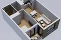 Apartamento 1 habitacion 47 m² Tivat, Montenegro
