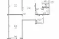 Mieszkanie 3 pokoi 63 m² Rzeczyca, Białoruś