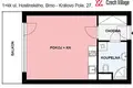 1 bedroom apartment 27 m² okres Brno mesto, Czech Republic