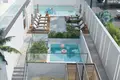 Complexe résidentiel New residence Golf Vista Heights with a swimming pool and lounge areas, Dubai Sports City, Dubai, UAE