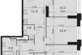 3 room apartment 80 m² Moscow, Russia
