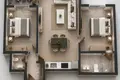 2 bedroom apartment 107 m² Byala, Bulgaria