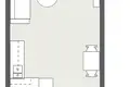 Mieszkanie 1 pokój 27 m² Kłajpeda, Litwa