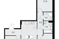 3 room apartment 76 m² Kommunarka, Russia