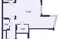 Appartement 3 chambres 89 m² Minsk, Bélarus