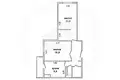 2 room apartment 64 m² Muchaviecki sielski Saviet, Belarus