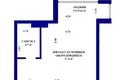 1 room apartment 36 m² Minsk, Belarus