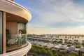 Complexe résidentiel New Selene Beach Residences with a lagoon, a swimming pool and parks, Al Seanneeah, Dubai, UAE