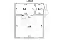 Maison 37 m² Telminski sielski Saviet, Bélarus