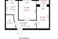 Mieszkanie 2 pokoi 47 m² Smolewicze, Białoruś