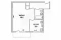 1 room apartment 31 m² Zhabinka, Belarus