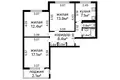 Квартира 3 комнаты 63 м² Минск, Беларусь