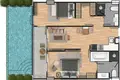 Appartement 2 chambres 37 m² Rawai, Thaïlande
