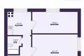 Apartamento 2 habitaciones 31 m² Slutsk, Belarús