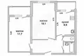 Apartamento 2 habitaciones 59 m² Muchaviecki sielski Saviet, Belarús