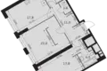 3 room apartment 79 m² Moscow, Russia