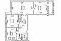 3 room apartment 65 m² Minsk, Belarus