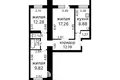 3 bedroom apartment 65 m² Minsk, Belarus
