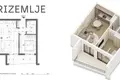 Wohnung 1 Schlafzimmer 54 m² Muo, Montenegro