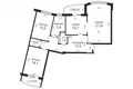 3 bedroom apartment 92 m² Minsk, Belarus