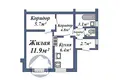 Wohnung 1 zimmer 37 m² Baranawitschy, Belarus