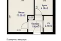 Appartement 1 chambre 19 m² Homiel, Bélarus