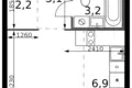 1 room studio apartment 28 m² Leninsky District, Russia