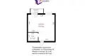 Квартира 1 комната 34 м² Копище, Беларусь