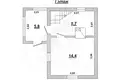 Casa 49 m² Matykalski sielski Saviet, Belarús