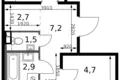 Wohnung 2 zimmer 53 m² Leninsky District, Russland