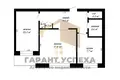 Apartamento 2 habitaciones 55 m² Muchaviecki sielski Saviet, Belarús