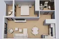 Apartamento 1 habitacion 47 m² Tivat, Montenegro