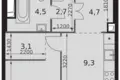 Mieszkanie 1 pokój 37 m² Moskwa, Rosja