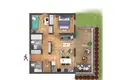 2 bedroom apartment 63 m² Pinki, Latvia