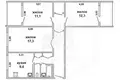 3 room apartment 64 m² Brest, Belarus