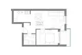 1 bedroom apartment 46 m² Budva, Montenegro