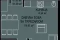 Квартира 1 спальня 53 м² Бечичи, Черногория